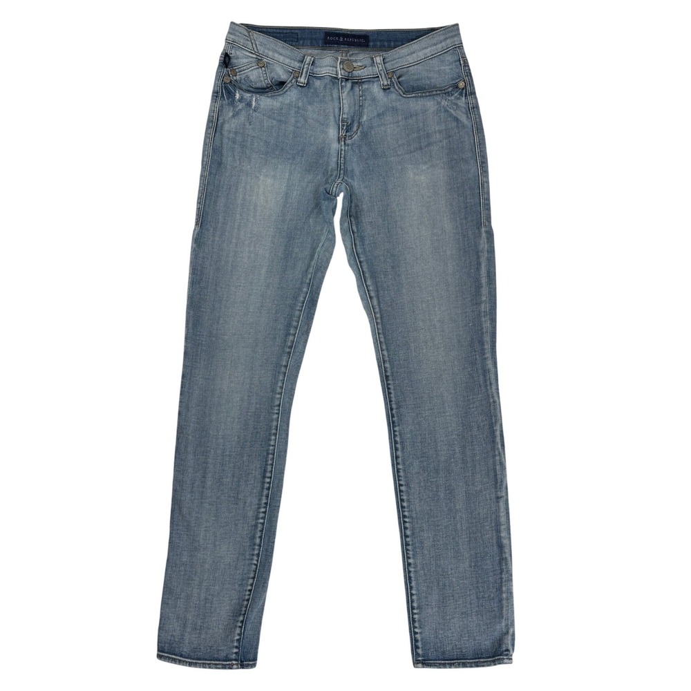 Rock & Republic Berlin Women's Skinny Jeans Size 10‎ Light Wash Stretch